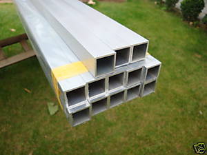 Aluminium Vierkant Rohr 20x20x1,5mm - blank - Länge 196 cm !!!